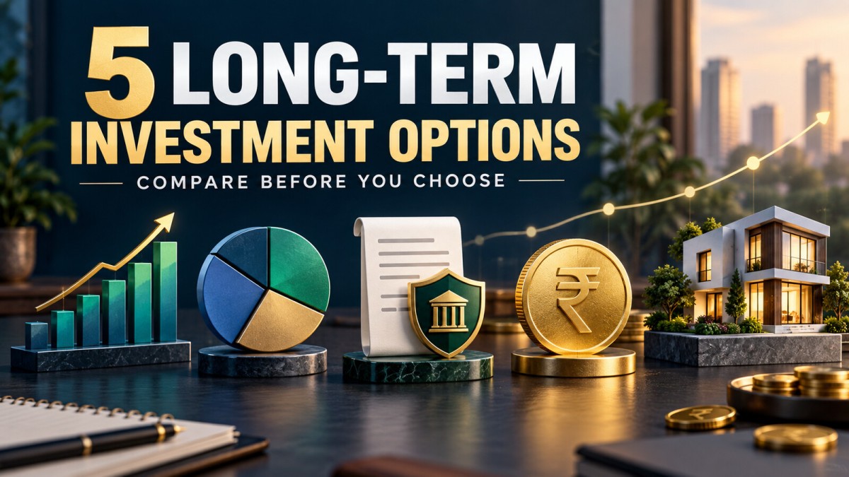 5 Long-Term Investment Options in India: A Practical Comparison