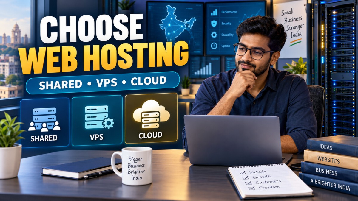 How to Choose Web Hosting in India: Shared, VPS or Cloud?