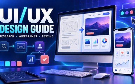 UI/UX Design Guide: Research, Wireframes, Accessibility and Testing