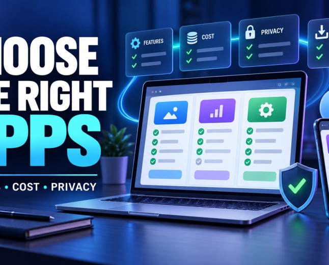 How to Choose the Right Software and Apps: Features, Cost and Privacy