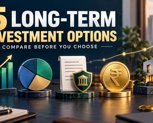 5 Long-Term Investment Options in India: A Practical Comparison